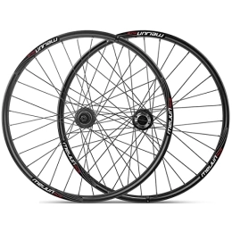 NEZIAN Parti di ricambio Coppia Ruote Per Mountain Bike 26", Ruote Per Bici Con Freno A Disco Per Cassetta 7 8 9 10 Velocità, Ruote Da Bicicletta 32H Cerchio Da Ciclismo Per Ruote MTB (Color : Schwarz)