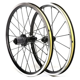 CTRIS Parti di ricambio CTRIS Bicicletta Ruote 16" 349 Set di Ruote per Mountain Bike V Brake Cerchione per Bicicletta BMX MTB Bici A Sgancio Rapido Ruote 16 / 24H Hub per Cassetta 7 / 8 / 9 / 10 / 11 velocità (Size : 16 inch)