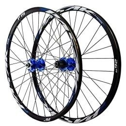 CTRIS Parti di ricambio CTRIS Bicicletta Ruote Ruota di Bicicletta Mountain Wheelset 26 / 27.5 / 29 Pollici in Lega di Alluminio Freno A Disco Anteriore Due E Quattro Cuscinetti 7-12 velocità A Sgancio Rapido (Size : 26inch)