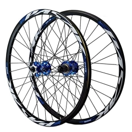 CTRIS Parti di ricambio CTRIS Bicicletta Ruote Set Ruote per Mountain Bike 24 Pollici, Ruote MTB Cerchio Lega A Doppio Strato 32H Freno A Disco QR Ruote per Bicicletta BMX 8 9 10 11 12 S Cuscinetti Cassetta 1886g