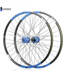 WXX Parti di ricambio Double Wall Bikewheelset, per Il 26 / 27.5 / 29 Pollici Mountain Bike Wheels Freno a Disco Quick Release 8 9 10 11 Speed, Blu, 29 inch