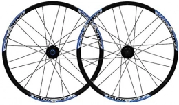 GAOJINXIURZ Ruote per Mountain Bike GAOJINXIURZ Cerchi Bici Bike Wheel Set da 24" in Lega di MTB della Rotella Doppia Parete Rim Pneumatici 1, 5-2, 1" 24H Freno a Disco 7-11 velocità Palin Hub Quick Release (Color : Blue)