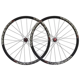 Generic Parti di ricambio Generic 26"Mountain Bike Ruote in Carbonio MTB Freno A Disco Ruote A Sgancio Rapido Cerchio della Bicicletta 24H QR Tirare Dritto Hub per 7 / 8 / 9 / 10 velocità Cassette