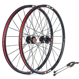 Generic Ruote per Mountain Bike Generic Mountain Bike Freno A Disco Wheelset 24"MTB Cerchio 24H Mozzo in Carbonio Ruote A Sgancio Rapido per 7 / 8 / 9 / 10 / 11 velocità Cassetta Volano 1770g (Colore