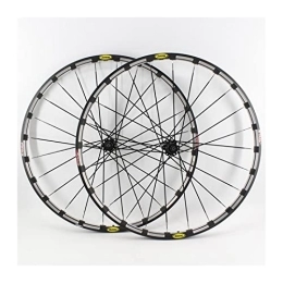 GUANMI Ruote per Mountain Bike GUANMI 26 / 27.5 / 29er Mountain Bike Letre Bicella CNC Cerchi di Clincher MTB Hub Freno a Disco di Blocco Centrale a Bordo (Color : Thru Axle Six Nails, Wheel Depth : 27.5er Size)