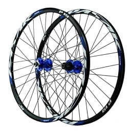 JIE KE Parti di ricambio JIE KE Bike Rim 26 / 27.5 / 29 Pollice Bicicletta Wheelset Mountain Bike Anteriore e Posteriore Ruote A Sgancio Rapido Doppio Parete Alluminio Cerchio In Lega di Sgancio Rapido Assi Bicicletta Accessori