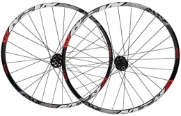 L.BAN Parti di ricambio L.BAN 26"Ruota Mountain Bike, Freno a Disco a Doppia Parete MTB Rim Freno a sgancio rapido Mountain Bike Foro Compatibile 7 8 9 10 velocità, A-29 Pollici