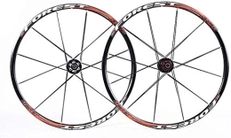 L.BAN Parti di ricambio L.BAN 26 Set di Ruote per Bici da Bicicletta, Doppia Parete Cerchio MTB a sgancio rapido V-Brake Hybrid / Mountain Bike Hole 7 7 9 10 velocità, D-27, 5 Pollici