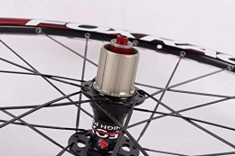 L.BAN Parti di ricambio L.BAN Mountain Bicycle Wheels Anteriore 2 Posteriore 4 Cuscinetto Mozzo Super Smooth Wheel Wheelset Rim 26 & rdquo; Set Ruote Bici MTB da Pollici, Rosso