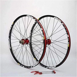 L.BAN Parti di ricambio L.BAN Set di Ruote per Mountain Bike, cerchione a Doppia Parete per Freno a Disco a sgancio rapido Set di Ruote per Bici Ibrido 32 Fori Compatibile 8 9 10 11 velocità, A-27, 5 Pollici