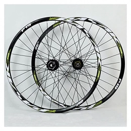 LICHUXIN Parti di ricambio LICHUXIN 26 / 27, 5 / 29 Pollici Mountain Bike Set di Ruote Rilascio Rapido Freno A Disco MTB Ruota a Doppia Parete Perno Passante Cerchio MTB 7 8 9 10 11 velocità Cassetta (Color : Green, Size : 26in)