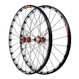 LICHUXIN Parti di ricambio LICHUXIN 26 27, 5 Pollici MTB Ruota Anteriore E Posteriore Freno A Disco Mountain Bike Set di Ruote Rilascio Rapido Doppio Muro 7 8 9 10 11 12 velocità 24 Fori (Color : A, Size : 26in)