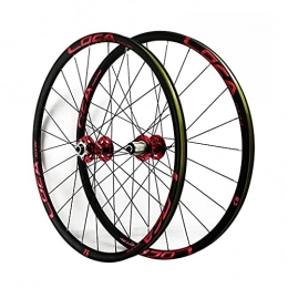 LICHUXIN Parti di ricambio LICHUXIN MTB Set Ruote Bici 26 / 27, 5 / 29 Pollici Bicicletta Montagna Freno Disco Cerchio in Lega a Doppia Parete Rilascio Rapido 7 8 9 10 11 12 velocità (Color : Red, Size : 29in)