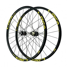 LICHUXIN Parti di ricambio LICHUXIN Ruote MTB da 700C Ruote per Mountain Bike Cerchi A Doppia Parete Freno Disco 8-12 velocità Hub A Cassetta 24H QR (Color : Gold, Size : 700C)