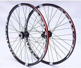 LIMQ Ruote per Mountain Bike LIMQ Cerchio per Bicicletta 26 27 5 29 Pollici Set di Ruote per Mountain Bike MTB Cerchi A Doppia Parete Freno A Disco 8-10 velocità Mozzo Cassetta 32H QR, White-26in