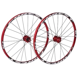 LJP Parti di ricambio LJP 26 Pollici, 27, 5 Pollici Ruota per Mountain Bike MOZZI Blu E Decalcomanie Disco Freno Solo Ruote, 7, 8, 9, 10 velocità Cassetta Genere (Color : Red, Size : 27.5inch)