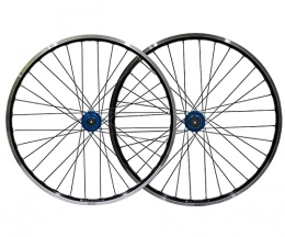 LSRRYD Parti di ricambio LSRRYD 26" Bici Cerchio C / V Freno A Disco Set di Ruote per Bicicletta MTB Rilascio Rapido Ruote 32 Fori Mozzo per 7 / 8 / 9 / 10 velocità Cassetta 2163g (Color : Blue, Size : 26)