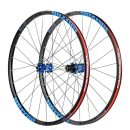 LSRRYD Parti di ricambio LSRRYD 26 Pollici Set di Ruote per Mountain Bike, MTB Cerchi in Lega di Alluminio sgancio rapido 24 Fori 8 9 10 11 Speed Posteriore Mozzi (Color : Blue, Size : 26 inch)