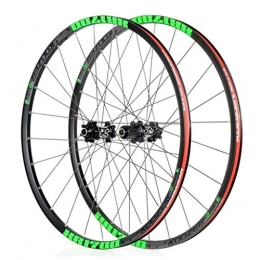 LSRRYD Ruote per Mountain Bike LSRRYD 26 Pollici Set Ruote Bici Doppia Parete Cassetta pignoni, Set di Ruote per Mountain Bike Cerchi in Lega di Alluminio sgancio rapido 24 Fori 8 9 10 11 Speed Posteriore Mozzi