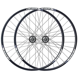LSRRYD Ruote per Mountain Bike LSRRYD 27.5" Set di Ruote Mountain Bike Cerchio Freno A Disco Rilascio Rapido Bicicletta Ruotes 32 Fori Mozzo per 7 / 8 / 9 / 10 velocità Cassetta 2800g (Color : Grey, Size : 27.5'')