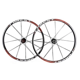 LSRRYD Parti di ricambio LSRRYD Ciclismo Ruote Cerchio in Lega MTB Set di Ruote per Mountain Bike Anteriore 2 Posteriore 5 Cuscinetto sigillato mozzo Disco Ruote 26 27, 5 Pollici Raggi Piatti (Color : White, Size : 26inch)