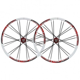 LSRRYD Parti di ricambio LSRRYD Ciclismo Ruote MTB Ruota Bici Set 26 Pollici Cerchio in Lega A Doppia Parete Freno A Disco Ruote per Biciclette 24H QR 7-9 velocità Cuscinetto Sigillato Mozzo Cassetta (Color : C)