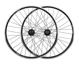 LSRRYD Parti di ricambio LSRRYD Ciclismo Ruote MTB Ruota Bici Set Ruote per Mountain Bike 20 26 Pollici Rilascio Rapido Disco V- Brake Cerchio in Lega 7 8 9 10 velocità (Color : Black, Size : 26in Wheel Set)