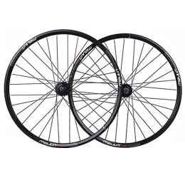 LSRRYD Ruote per Mountain Bike LSRRYD Ciclismo Ruote Set di Ruote per Mountain Bike 26" MTB Cerchi in Lega 32H Raggi per 7 8 9 10 Volano Doppio Cerchio Freno A Disco Cuscinetto Sigillato QR (Color : Black, Size : 26")