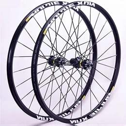 LSRRYD Parti di ricambio LSRRYD MTB Set Ruote Bici 26" 27.5" 29" Ruote Bicicletta Doppia E Parete Cerchio Anteriore Posteriore Rilascio Rapido Freno Disco 8-11 Cassetta (Color : Black, Size : 26 in)