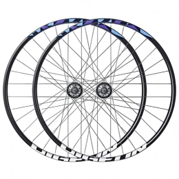 LSRRYD Parti di ricambio LSRRYD Set di Ruote MTB 27.5 Pollici Doppia Parete Cerchio Bici Mountain Bike Freno A Disco Rilascio Rapido Ruote 32H Mozzo per 7 8 9 10 velocità Cassetta 2800g (Color : Blue, Size : 27.5'')