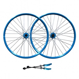 LSRRYD Parti di ricambio LSRRYD Set di Ruote per Bicicletta 26" Bici Cerchio Freno A Disco MTB Ruote Rilascio Rapido 32 Fori Mozzo per 7 / 8 / 9 velocità Cassetta 2359g (Color : Blue, Size : 26 inch)