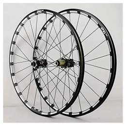 LvTu Parti di ricambio LvTu Mountain Bike Set di Ruote 26 27, 5 Pollici 15mm / 12mm Perno Passante Hub, XC / MTB Ruota Anteriore / Posteriore Cerchio a Doppia Parete Freno a Disco (Color : Black hub, Size : 27.5 inch)