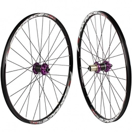 LYzpf Parti di ricambio LYzpf Cerchio Ruota Bici Mountain Bike Anteriore Posteriore Set Cerchi Disco Bicicletta 26 / 27.5 inch Accessori Attrezzature Lega Dlluminio, Purple, 26inch