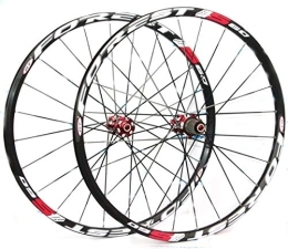 LYzpf Parti di ricambio LYzpf Cerchio Ruota Bici Mountain Bike Anteriore Posteriore Set Cerchi Disco Bicicletta 26 / 27.5 inch Tirare Dritto 5 Cuscinetto Accessori Attrezzature Lega Dlluminio, Red, 27.5inch