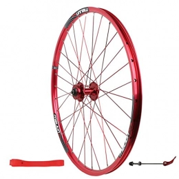 M-YN Ruote per Mountain Bike M-YN 26"MTB Ruota Anteriore A Sgancio Rapido Freno A Disco Freno A Disco 32h di Montagna, Cerchi in Lega di Alluminio Ad Alta Resistenza(Color:Rosso)