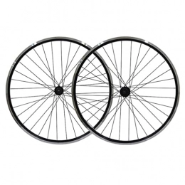 M-YN Ruote per Mountain Bike M-YN Mountain Bike Wheelset da 26 Pollici, Alloy in Lega di Alluminio Rim 32h V Freno MTB Wheelset, Ruote Retromarie Anteriori A Sgancio Rapido Ruote in Bici Nera, Adattamento 7 8 9 velocità