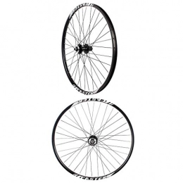 MBZL Parti di ricambio MBZL Ruota Cerchio Bici, 27.5 Pollici a velocità variabile Mountain Set di Ruote in Lega di Alluminio della Bici Disco Freno Anteriore e Posteriore della Rotella Quick Release (Color : White)