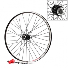 MBZL Ruote per Mountain Bike MBZL Ruota Cerchio Bici, Ruota Posteriore della Bicicletta 26inch Lega Mountain Disc Double Wall, Bolt On, Nero