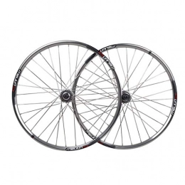 Mountain Bike Ruote per Mountain Bike Mountain Bike Ruota Anteriore e Posteriore Set di Ruote da 26" Piatto Raggi 32 Fori Freno a Disco Quick Release Bicycle Wheel Wheel Lega di Alluminio Argento Lucido