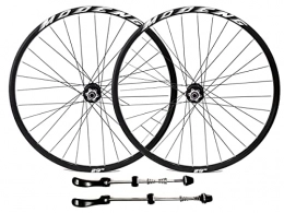 SHBH Ruote per Mountain Bike Mountain Bike Wheelset 26" 27.5" 29" MTB Cerchio 32H Ruote Bici a Sgancio Rapido Mozzo Freno A Disco per 7 / 8 / 9 / 10 / 11 / 12 / 13 velocità Cassette 2055g QR (Color : White, Size : 29'')