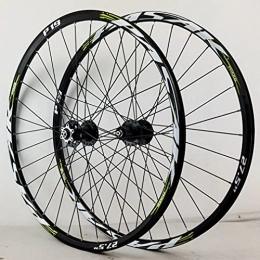 SHBH Parti di ricambio Mountain Bike Wheelset Freno a Disco Ruote da Ciclismo a Sgancio Rapido 26 / 27.5 / 29 Pollici MTB Cerchio 32H Hub per 7 / 8 / 9 / 10 / 11 / 12 velocità Cassette 2050g (Color : Green, Size : 27.5inch)