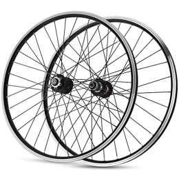 QERFSD Parti di ricambio MTB. Bicicletta Wheelset 26 in Mountain Bike Rotella Doppia Strato Disc / V-Brake-Universal Cycling Rim QR. Hub A Cassetta 7-11 Cuscinetto Sigillato