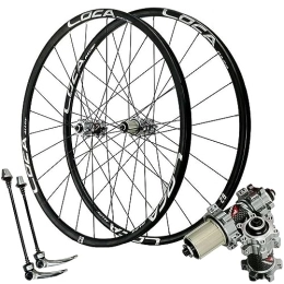 MYKINY Parti di ricambio MYKINY Ruote for Mountain Bike 26 "27, 5" 29 "x1, 5-2, 4 Pollici, Ruota Anteriore E Posteriore In Lega 24 Raggi Freno A Disco Cuscinetto Sigillato QR Cerchi Bicicletta Ruote (Color : Sliver hub, Size :