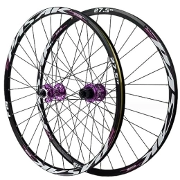 MYKINY Ruote per Mountain Bike MYKINY Set Ruote MTB da 24 / 26 / 27, 5 / 29 Pollici, Cerchi A Doppia Parete Sgancio Rapido Da 32 Fori Freno A Disco Ruote Mountain Bike In Lega Di Alluminio 12 Velocità Ruote (Color : Purple, Size : 29inch