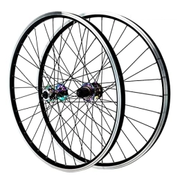 NEZIAN Ruote per Mountain Bike NEZIAN 26 27, 5 29 Pollici Set Ruote per Mountain Bike Cerchio in Lega Alluminio 32H Freno A Disco Ruote MTB Ruota per Bicicletta A Sgancio Rapido (Color : Colorful, Size : 29 inch)