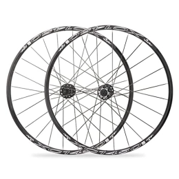 NEZIAN Ruote per Mountain Bike NEZIAN 26 27, 5 Pollici Set Ruote per Bicicletta MTB Set Ruote per Mountain Bike Freno A Disco 120 Suoni per 7 8 9 10 11 velocità Albero A Botte Rilascio Rapido (Color : Schwarz, Size : 26 inch)