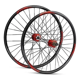 NEZIAN Ruote per Mountain Bike NEZIAN Cerchio per Ruote Bicicletta MTB 26" / 27, 5" / 29" per Mountain Bike Lega di Alluminio Rilascio Rapido Freno A Disco 7 8 9 10 11 velocità 32H Rosso (Size : 27.5INCH)