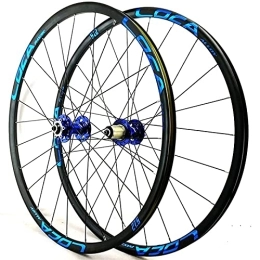 NEZIAN Parti di ricambio NEZIAN Set Ruote Bici Mountain 26 / 27.5 / 29 Pollici Cerchioni MTB Doppia Parete Rilascio Rapido Volano Cassetta 7 8 9 10 11 12 velocità Freno A Disco (Color : G, Size : 26 inch)