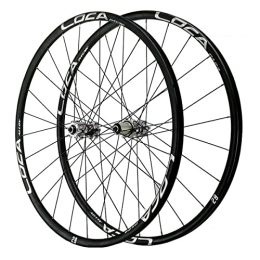 NEZIAN Parti di ricambio NEZIAN Set Ruote per Bicicletta MTB 26 27, 5 29 Pollici Freno A Disco in Lega Alluminio Set Ruote per Mountain Bike Rilascio Rapido 24 Buche per 12 velocità (Color : Silver, Size : 26 inch)