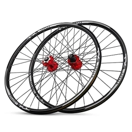 NEZIAN Parti di ricambio NEZIAN Set Ruote per Bicicletta MTB 26 / 27, 5 / 29 Pollici Rilascio Rapido Freno A Disco Ruote con Cerchio per Mountain Bike 7 A 11 velocità 32H (Color : Red, Size : 29INCH)